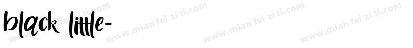 black little字体转换